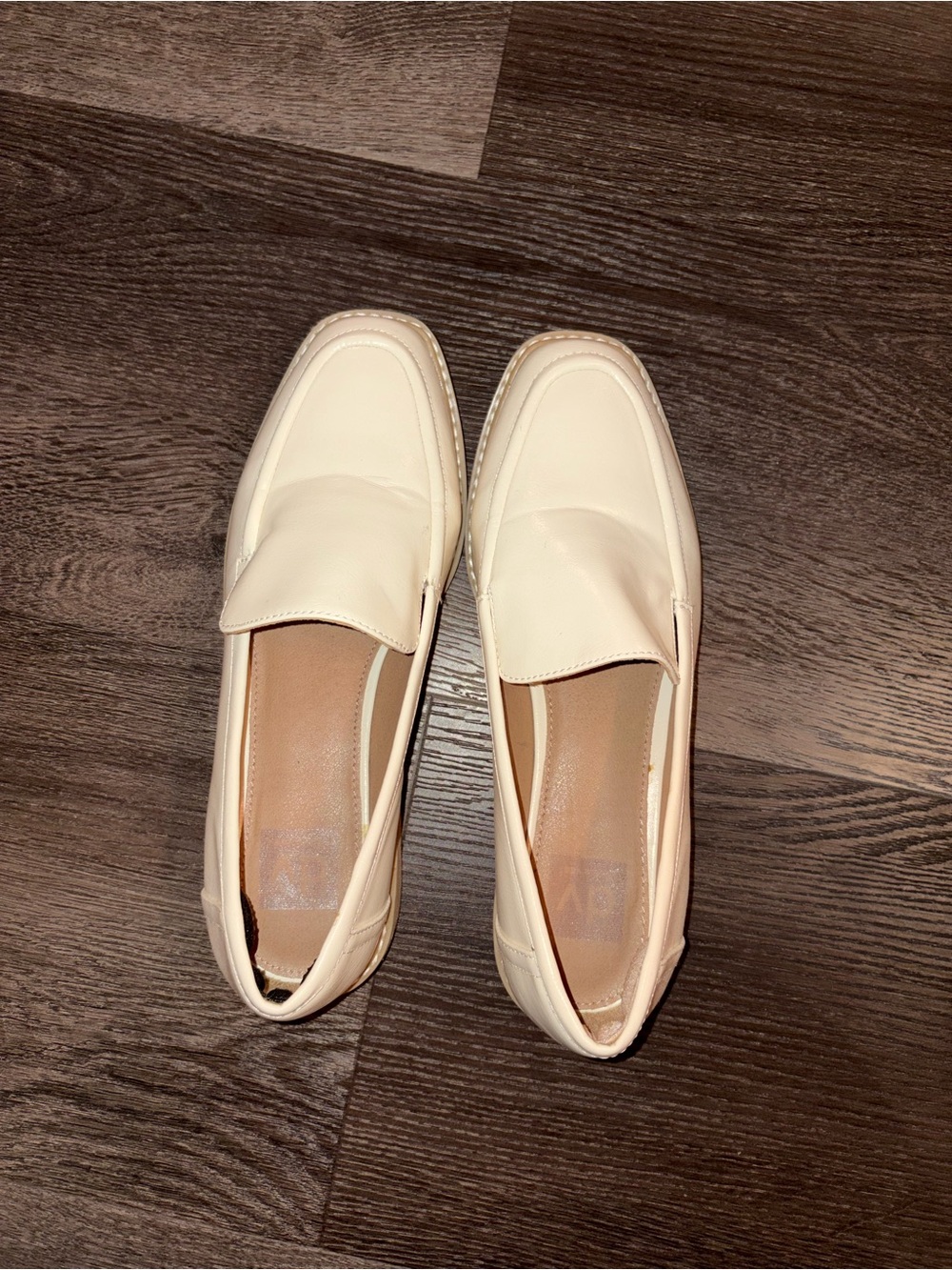 Cream Slip-On Women's Loafers